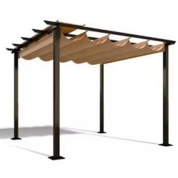 Gazebo with a steel roof 13x15ft